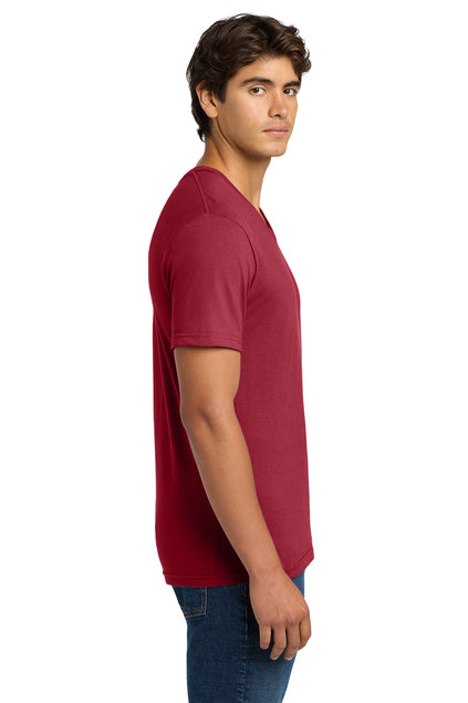 Nautical Bay® Men's Cherry Red Soft V-Neck T-Shirt