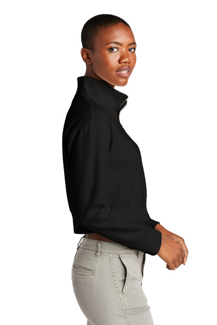 Polar negro con media cremallera para mujer de Nautical Bay®