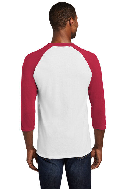 Nautical Bay® White and Red 3/4-Sleeve Raglan Tee