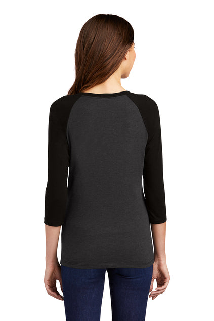 Nautical Bay® Women’s Black and Black Frost 3/4-Sleeve Raglan