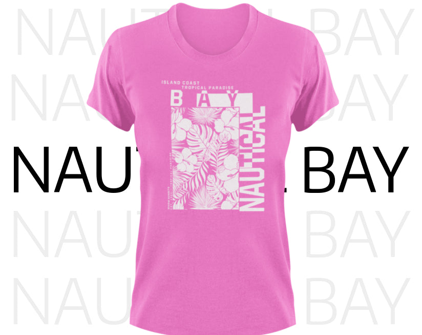 WOMEN'S TROPICAL ISLAND SHORT SLEEVE SHIRT