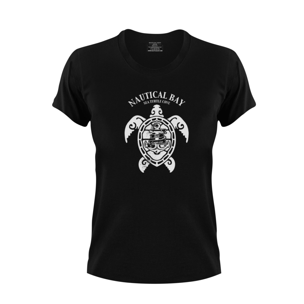 Nautical Bay® Turtle Cove Black Graphic Short Sleeve T-Shirt