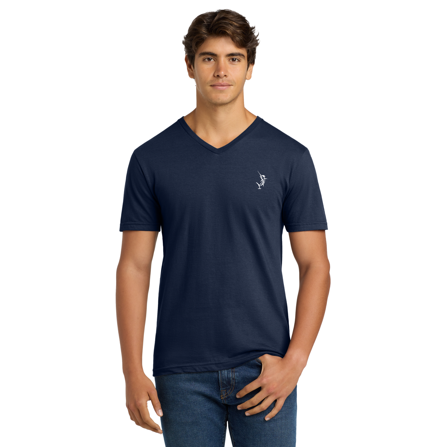 Nautical Bay® Men's Navy Soft V-Neck T-Shirt
