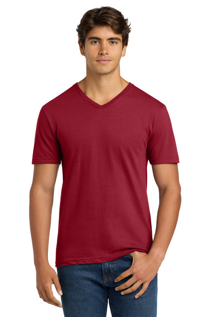 Nautical Bay® Men's Cherry Red Soft V-Neck T-Shirt