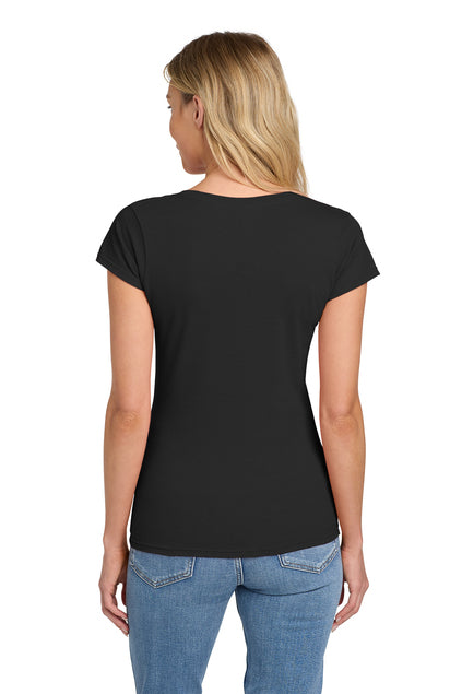 Nautical Bay® Women's Soft Black  Fit V-Neck T-Shirt
