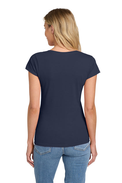 Nautical Bay® Women's Soft Navy Fit V-Neck T-Shirt