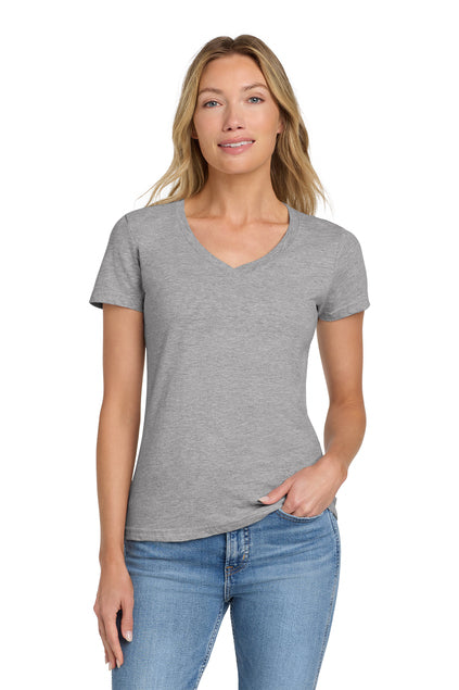 Nautical Bay® Women's  Soft Sport Grey Fit V-Neck T-Shirt
