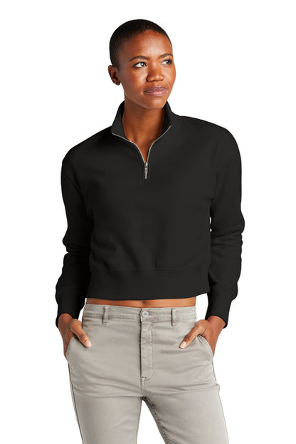 Polar negro con media cremallera para mujer de Nautical Bay®