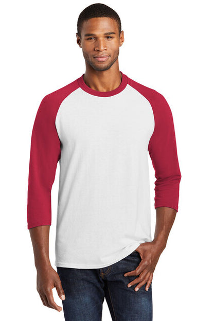 Nautical Bay® White and Red 3/4-Sleeve Raglan Tee