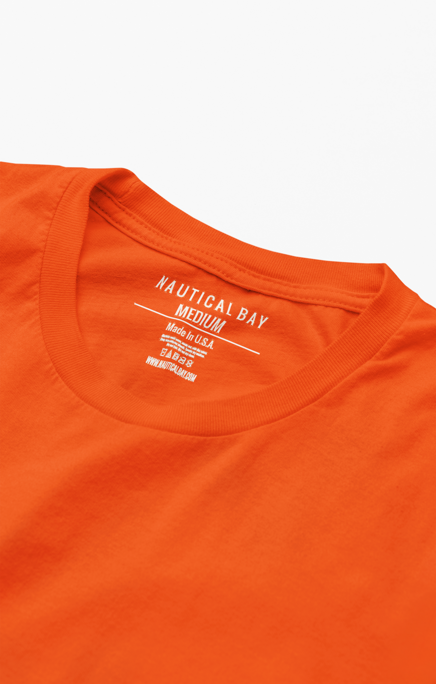 Nautical Bay® Men's Orange Soft Style T-Shirt