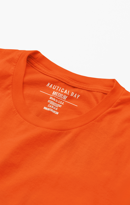 Nautical Bay® Men's Orange Soft Style T-Shirt