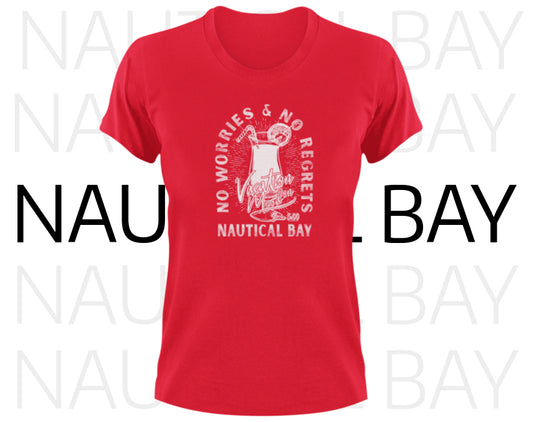 WOMEN'S NO WORRIES NO REGRETS SHORT SLEEVE SHIRT
