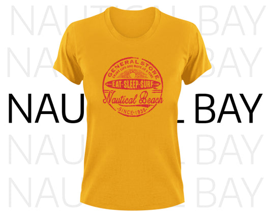 WOMEN'S EAT SLEEP SURF SHORT SLEEVE SHIRT