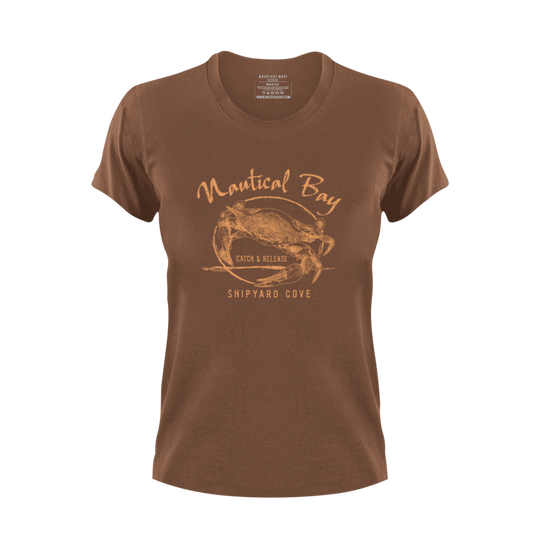 Nautical Bay® Shipyard Cove  Youth Brown Graphic Short Sleeve T-Shirt