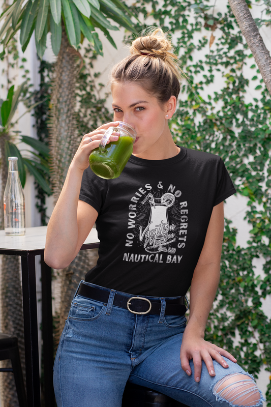 WOMEN'S NO WORRIES NO REGRETS SHORT SLEEVE SHIRT